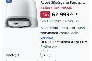 roborock Qrevo Curv 2 Pro Robot Süpürge ve Paspas, 25.000 Pa Emiş, Dolaşmaz, 100 °C Sıcak Su Yıkama, Kendi Kendini Temizleme, Akıllı Engelleri Önleme, Otomatik Kurutma
