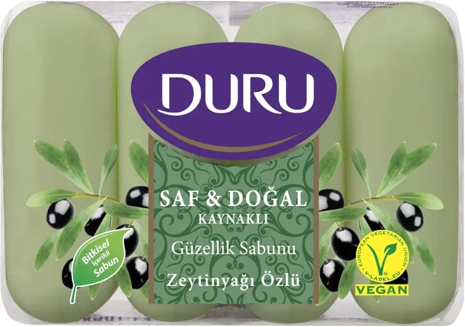 Duru Saf&Dogal Zeytinyağlı Sabun, 70 Gramx4