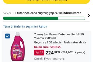 Yumoş Sıvı Bakım Deterjanı Renkliler 2.500 ml