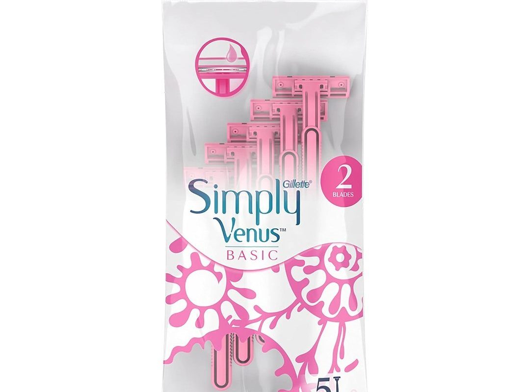 🛍️ Gillette Venus Simply Venus 2 Basic Kullan At Kadın Tıraş Bıçağı 5 Adet — %33 İndirim