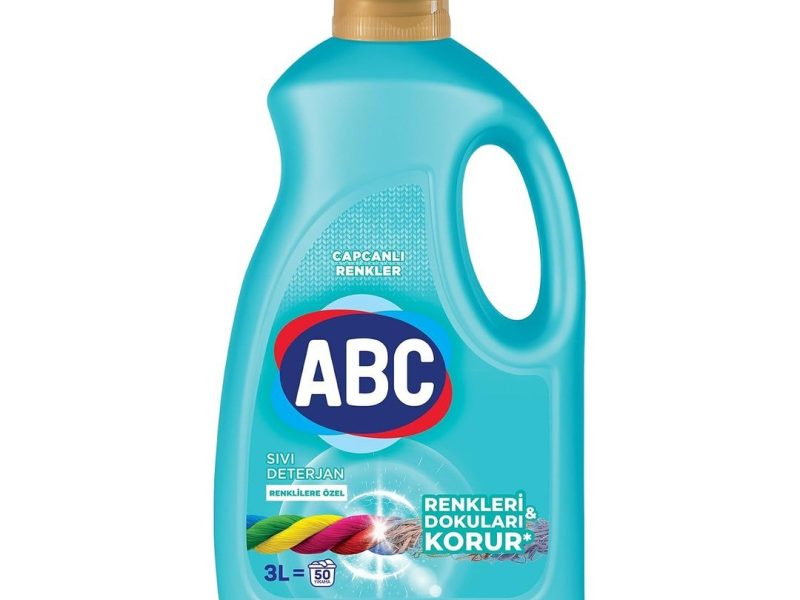 🛍️ ABC DETERJAN Sıvı Çamaşır Deterjanı Renkliler 3 L — %33 İndirim