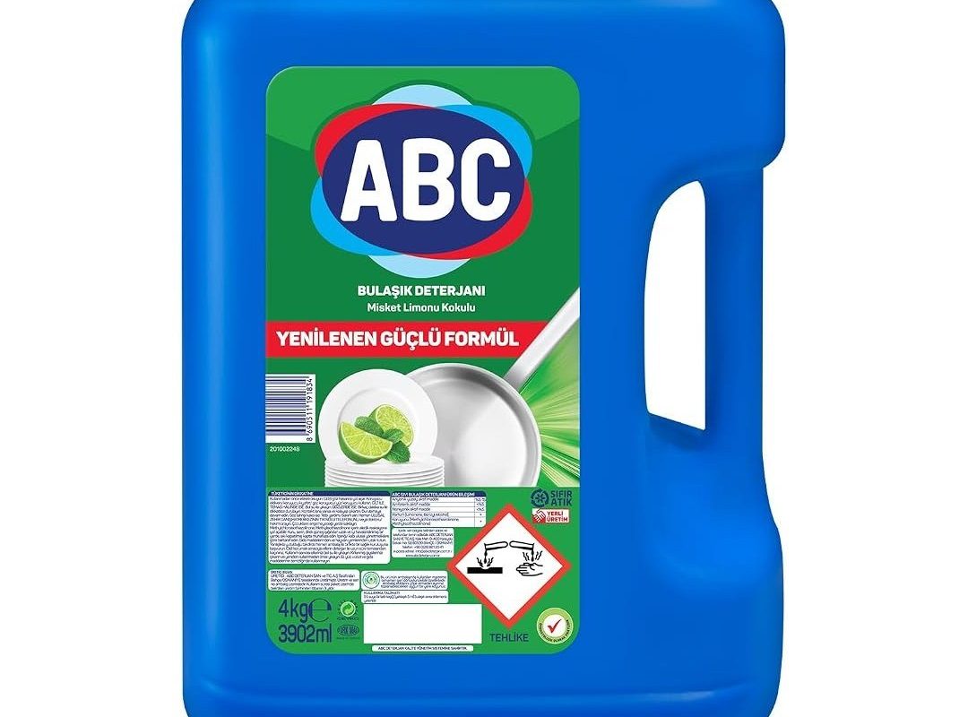 🛍️ ABC DETERJAN Bulaşık Deterjanı Misket Limonu 4 Kg