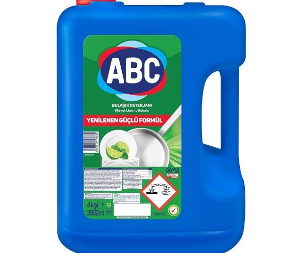 🛍️ ABC DETERJAN Bulaşık Deterjanı Misket Limonu 4 Kg
