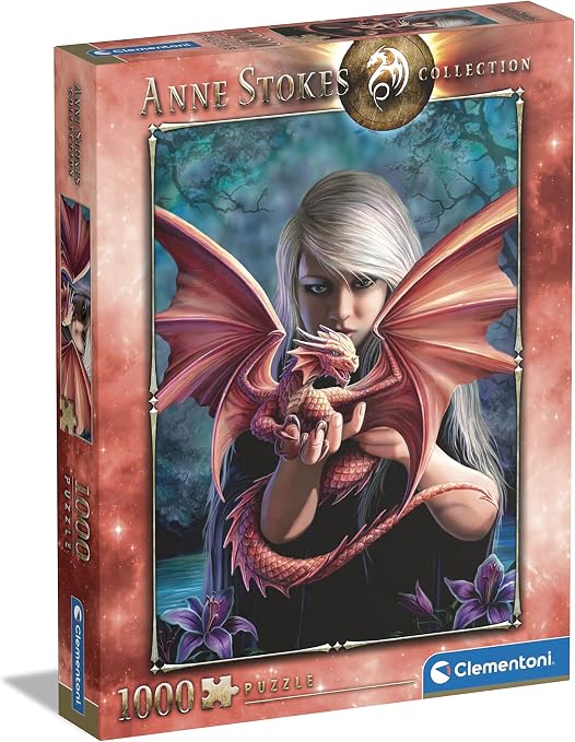 🚨 Clementoni – 1000 Parça Anne Stokes Yetişkin Puzzle – Dragonkin – 39640