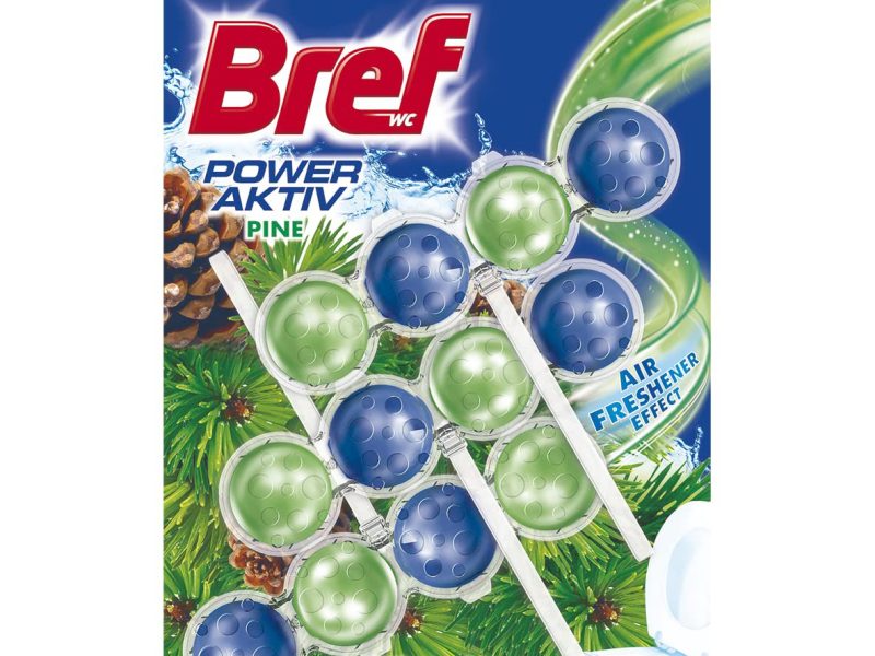 🚨 Bref Power Active Çam Kokulu 3’lü Klozet Bloğu 3 x 50 g — %10 İndirim