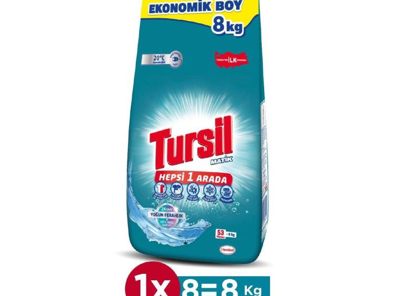 Tursil Yoğun Ferahlık Toz Çamaşır Deterjanı 8 kg – 8kg