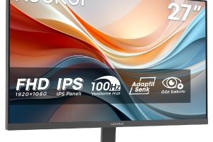 🚨 KOORUI E2711F 27 inç Monitör Full HD, 100 Hz, 5ms, Göz Konforu, sRGB%99 Farbumfangs, (1920 x 1080, HDMI, VGA, Neigbar, VESA 75×75)
