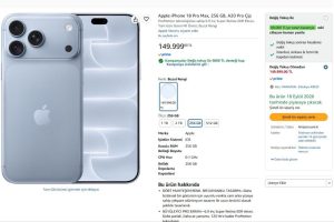 Apple iPhone 18 Pro Max, 256 GB, A20 Pro Çip