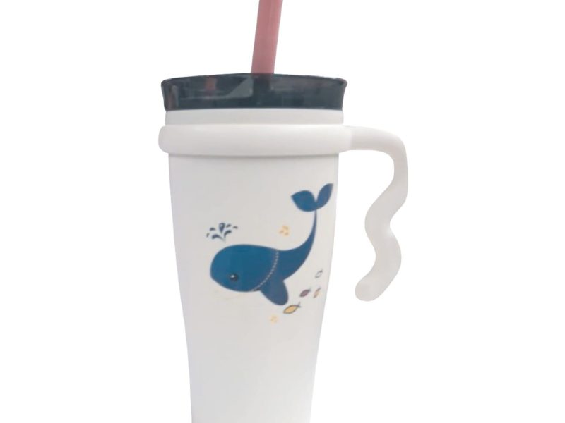🚨 Trendix Çelik İçli Termos Bardak 1000Ml Beyaz Yunus — %10 İndirim