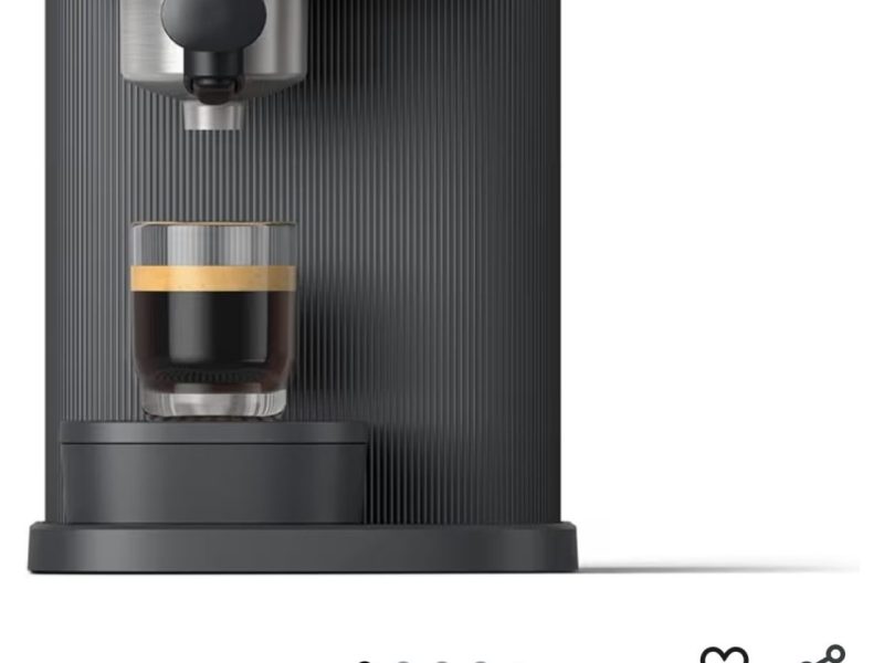 Philips Baristina Espresso Makinesi – Gerçek Espresso, Tam Kolaylık – Kompakt – 16 Bar Basınç – Entegre Öğütücü – Siyah Makine, Siyah Filtre Tutuculu (BAR300/60)