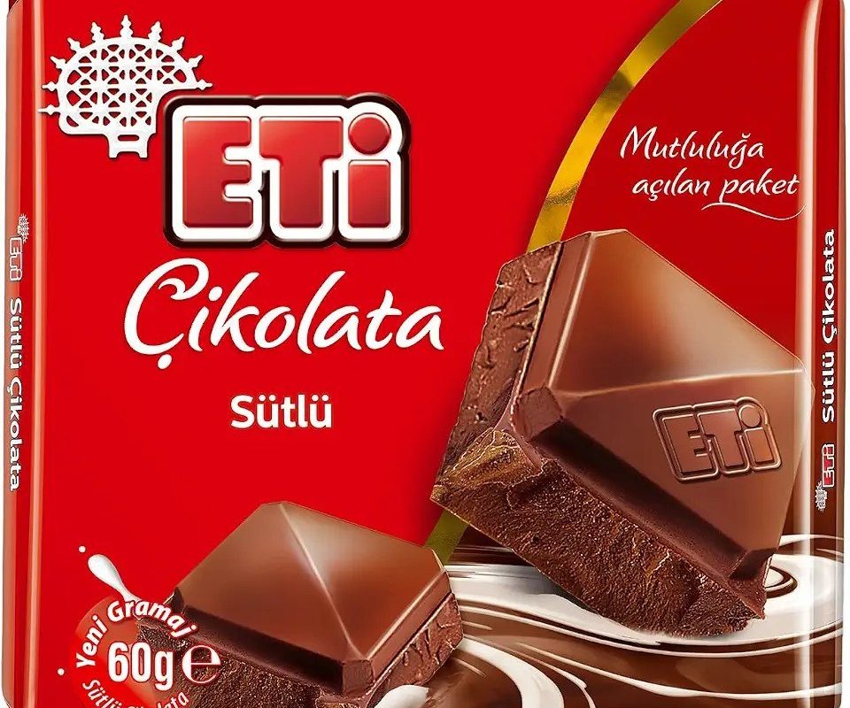 Eti Sütlü Kare Çikolata 60 g x 10