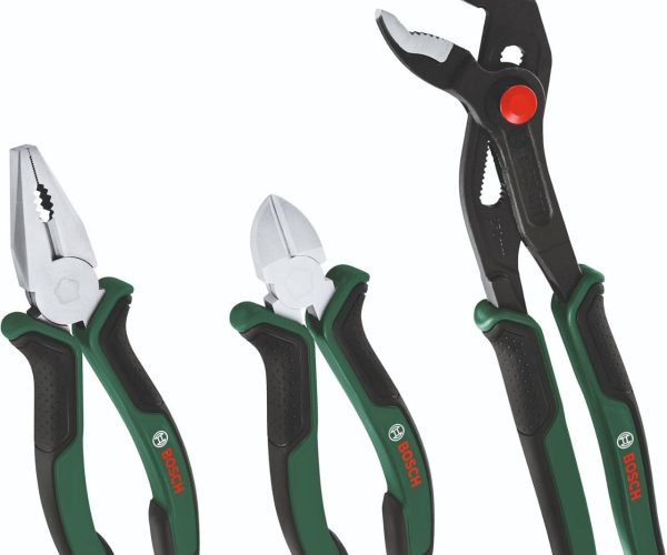 Bosch Home and Garden Pense Seti 3 Parça Premium (Pense, Yan Keski, Boru Anahtarı)