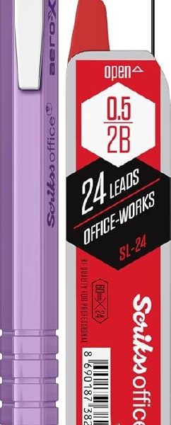 🛒 SCRIKSS OFFICE Aero-X Versatil 0.5 Mm Mor & SL-24 Min 2B 2’Li Blister — %26 İndirim