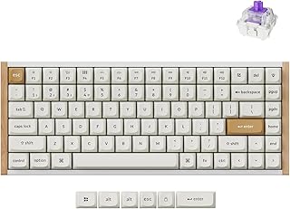 🛒 Keychron K2 HE RGB Manyetik Switch 2.4 GHz Kablosuz İngilizce Ahşap Kenarlı Beyaz Klavye — %11 İndirim
