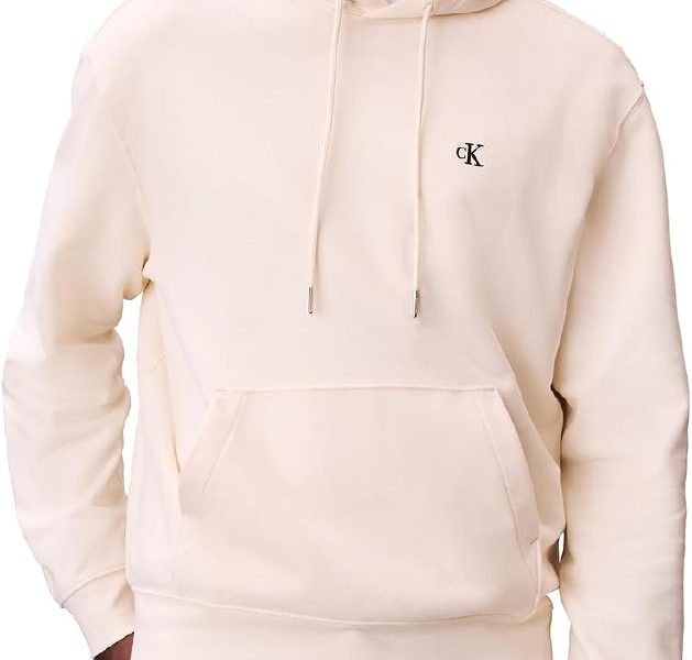 🛒 Calvin Klein LS EU 350TERRY MONOGRAM HOODIE Sweatshirt Erkek (M Beden) — %68 İndirim