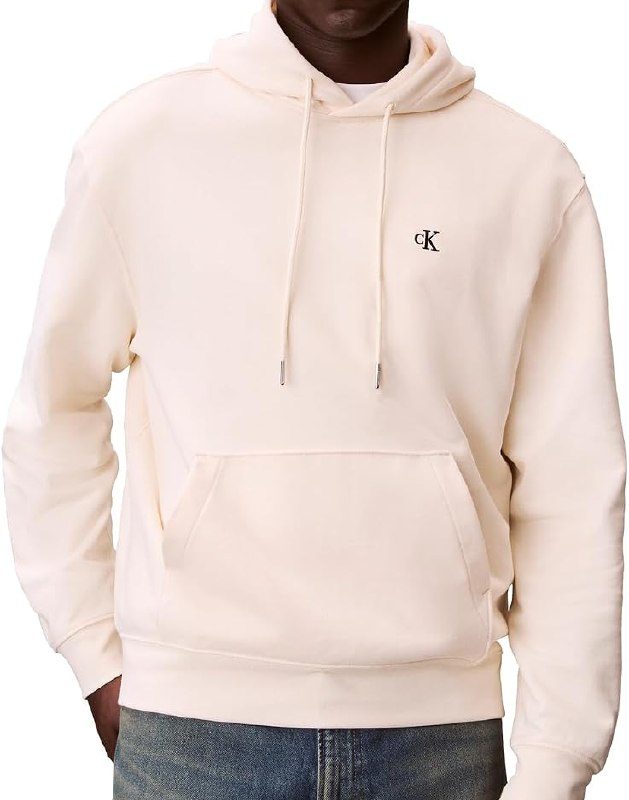 🛒 Calvin Klein LS EU 350TERRY MONOGRAM HOODIE Sweatshirt Erkek (M Beden) — %68 İndirim