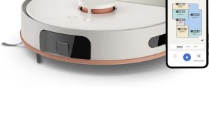 Philips HomeRun 5000 Serisi Robot Elektrikli Süpürge, Çift Döner Mop, Süpürme ve Paspas, 10.000Pa Emiş Gücü, Lazer Çizgi Navigasyon, HomeRun Uygulaması, İpek Beji (XU5000/20)