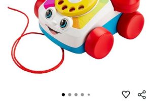 Fisher-Price® Geveze Telefon | Döner Kadranlı Telefon Simgesi Yapın, Tekerlekli Tekerlekler, Yürüyüş Oyunu 1 Yaş ve Üzeri Çocuklar için