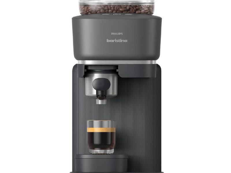 🚨 Philips Baristina Espresso Makinesi – Gerçek Espresso, Tam Kolaylık – Kompakt – 16 Bar Basınç – Entegre Öğütücü – Siyah Makine, Siyah Filtre Tutuculu (BAR300/60) — %9 İndirim