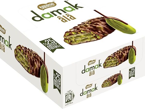 🚨 Nestlé DAMAK Ala Antep Fıstıklı Kremalı (%32.5), Antep Fıstıklı Sütlü Çikolata Kaplamalı Gofret 12 Adet x 30 g