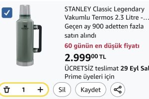 Stanley Classic Legendary Vakumlu Çelik Termos, 2.3 L