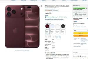 Apple iPhone 18 Pro Max, 512 GB, A20 Pro Çip