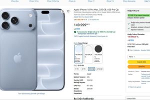 Apple iPhone 18 Pro Max, 256 GB, A20 Pro Çip