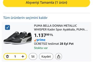 Puma Bella Donna Metalic Whisper Kadın Spor Ayakkabı