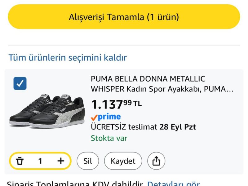 Puma Bella Donna Metalic Whisper Kadın Spor Ayakkabı