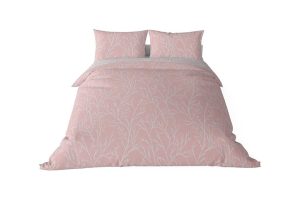 🛍️ Brielle Düz Pamuk Saten Nevresim Setleri, Pembe, King Size