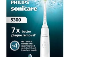 Philips Sonicare 5300 Şarjlı Diş Fırçası, 21 Gün Şarj, 7 kat plak temizliği, Basınç sensörü, 2 mod, Seyahat kabı, 2 başlık, Beyaz, HX7108/03