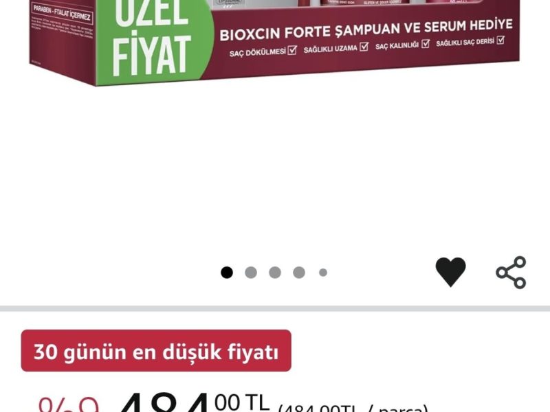 Bioxcin Forte Yoğun Bakım Kiti – Saç Dökülmesine Karşı Şampuan, Serum & Tablet Seti; Yoğun Saç Bakımı, Bitkisel İçerik – 3’lü Paket