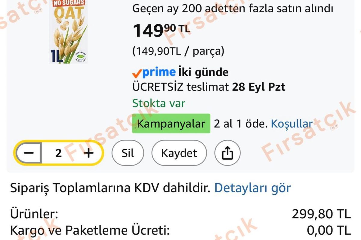 Alpro Şekersiz Bitki Bazlı Laktozsuz Yulaf İçecek 1 Litre