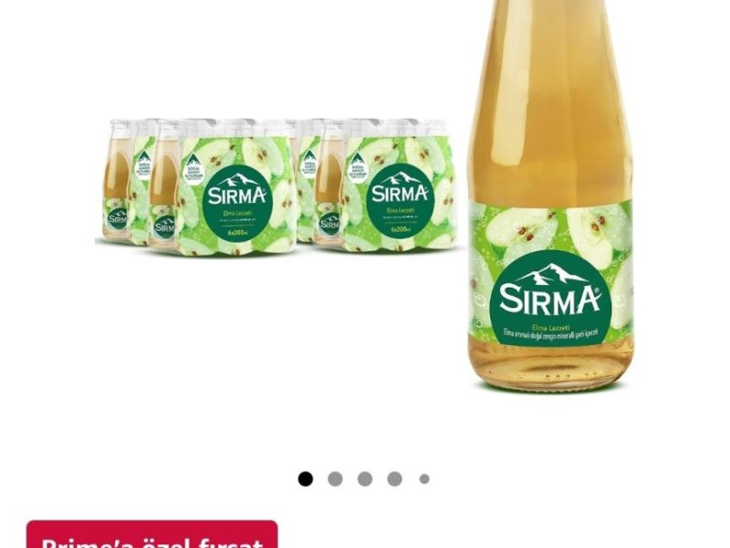 Sırma C vitaminli elma aromalı doğal maden suyu 24 LU