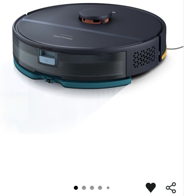 Philips HomeRun 2000 Robot Süpürge ve Paspas – 6000 PA emiş Gücü, Halı Modu, LDS Radar, HomeRun Uygulaması, Koyu Mavi (XU2000/15)