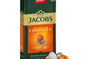 🛍️ JACOBS   Espresso 7 Classico   Orta Yoğunluk   Dengeli ve Meyvemsi   Espresso Kapsülleri   10 alüminyum kapsül