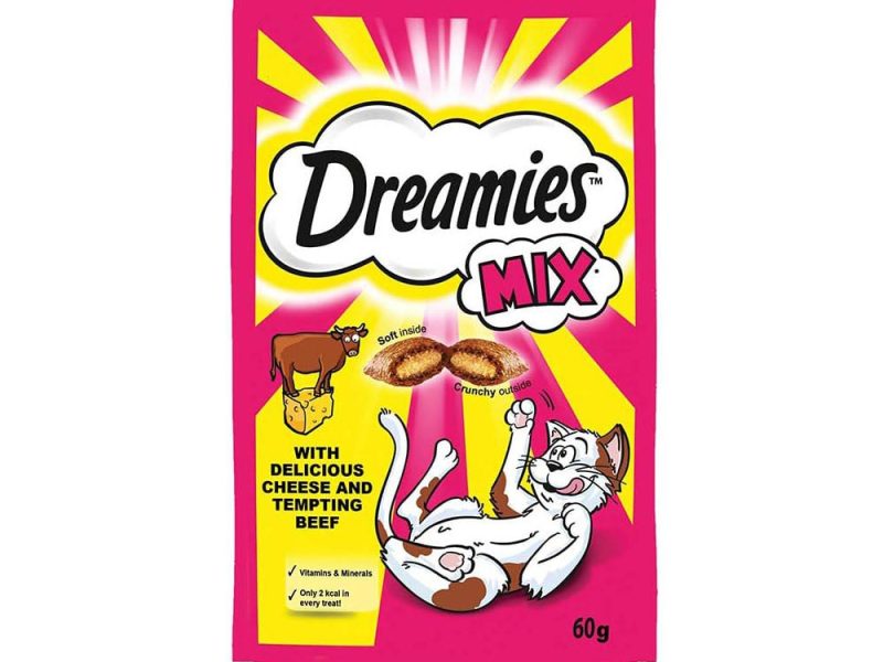 🚨 Dreamies Kuru Kedi Ödül Maması, Sığırlı ve Peynirli, 60 G — %50 İndirim