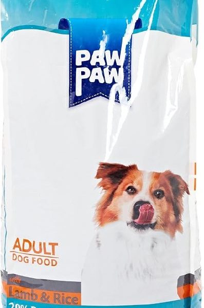 🚨 Pawpaw Yetişkin Köpek – Kuzulu&Pirinçli Kuru Mama 15 Kg