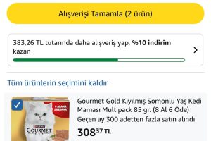 Gourmet Gold Kıyılmış Somonlu Yaş Kedi Maması 85 gr x 8 adet — %87 İndirim