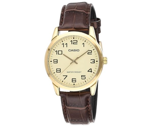 🛍️ Casio MTP V001GL 9BUDF Kol Saati, Standart, Analog, Altın Sarısı, Erkek
