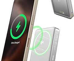 📦 Baseus Nomos 3’ü 1 arada MagSafe10000mAh Power Bank – Qi2 15W Kablosuz Şarj, 45W Dahili Çift Yönlü Hızlı Şarj Kablolu, Gri — %66 İndirim