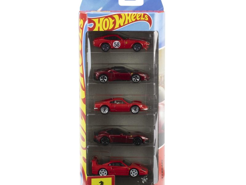 🚨 Hot Wheels® 5’li Ferrari Araba Seti
