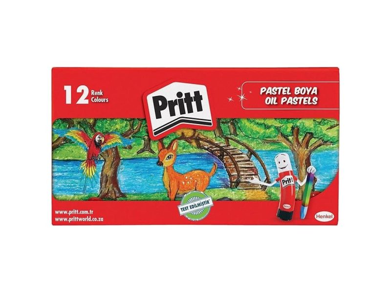 🛍️ Pritt 12’li Pastel Boya Karton Kutu