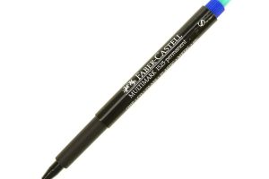 🛍️ Faber Castell Permanent Asetat Kalem, S Uç, Mavi, Kalıcı ve Solmayan Yazım, Asetat Silgili
