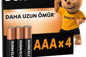DURACELL BASIC AAA Alkalin İnce Kalem Pil (4’lü Paket) – 1,5V