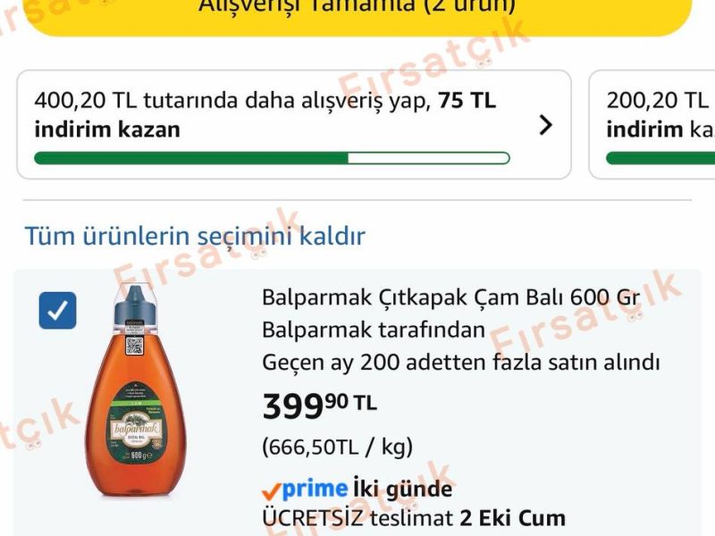 Balparmak Çıtkapak Çam Balı 600 gr