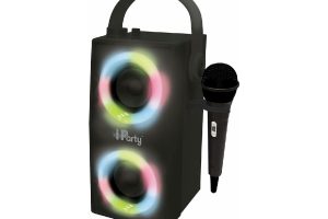 🚨 Lexibook iPparty Hoparlör – Taşınabilir Bluetooth Mikrofon Hoparlörü, Karaoke, Işık Efektleri, Kablosuz, USB, SD Kart, Şarj Edilebilir Pil, Siyah, BTP180BKZ, Tek Boyut — %10 İndirim