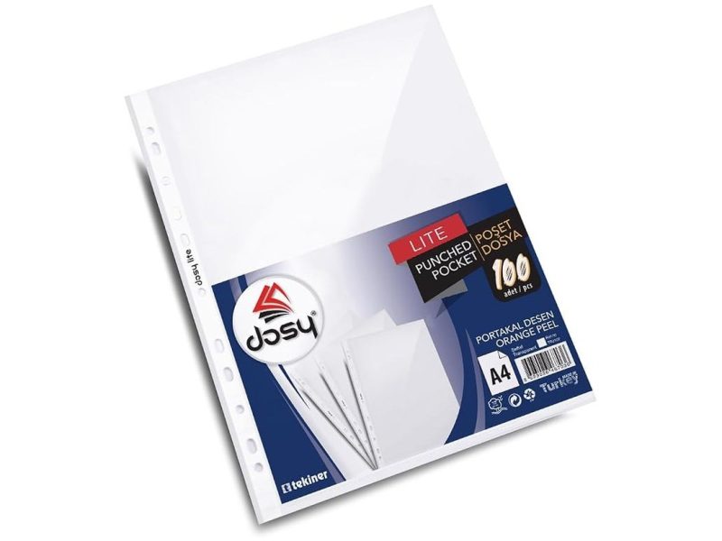🛍️ DOSY LITE PP POŞET DOSYA, A4, 100lü