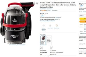 Bissell 750W 1558N Spotclean Pro Halı, Ev Ve Araç İçi Döşemelere Özel Leke Çıkarıcı, En Zorlu Lekeler İçin İdeal