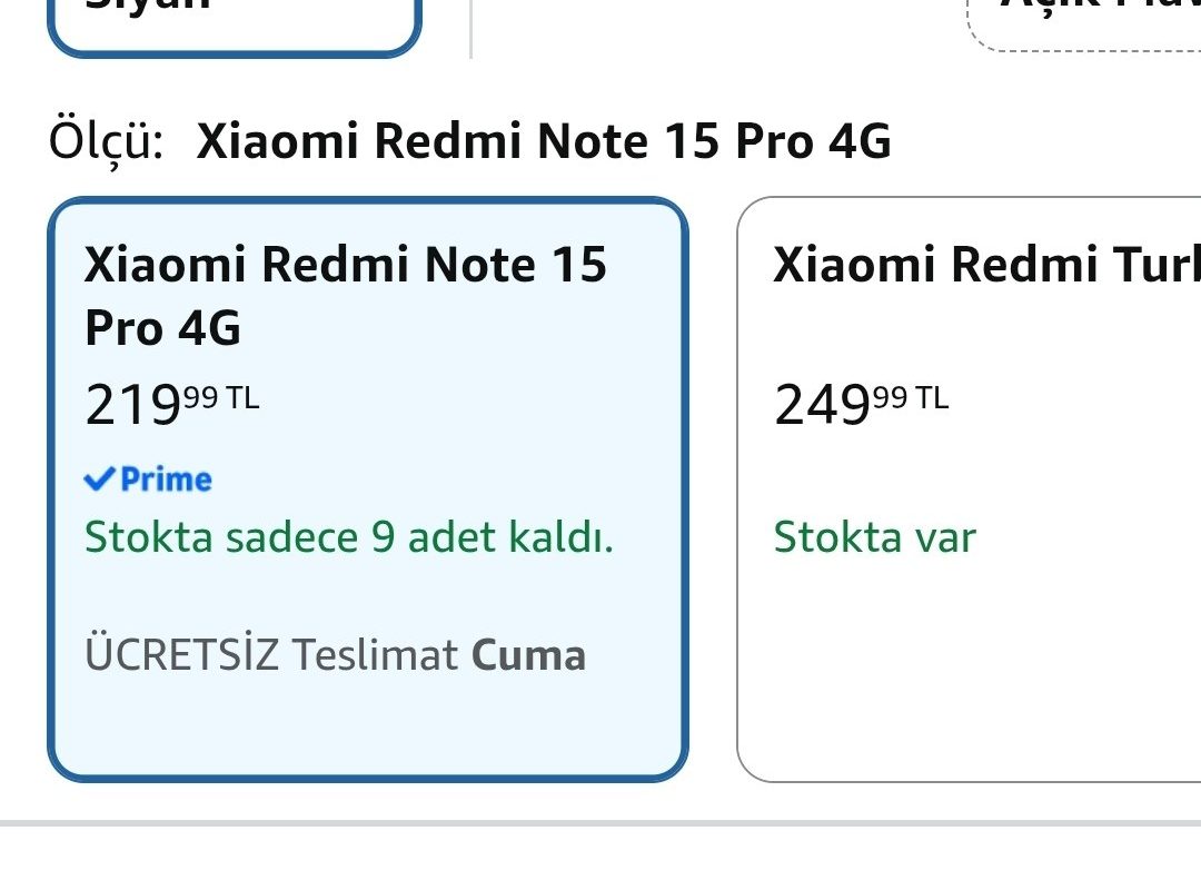 🤖Elfia Xiaomi Redmi Note 15 Pro 4G ile Uyumlu Kamera Koruyucu Temperli Cam Lens Koruyucusu C07 – 220₺